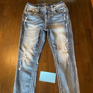 Miss Me Curvy Ankle Skinny Stretch Jean 29 waist